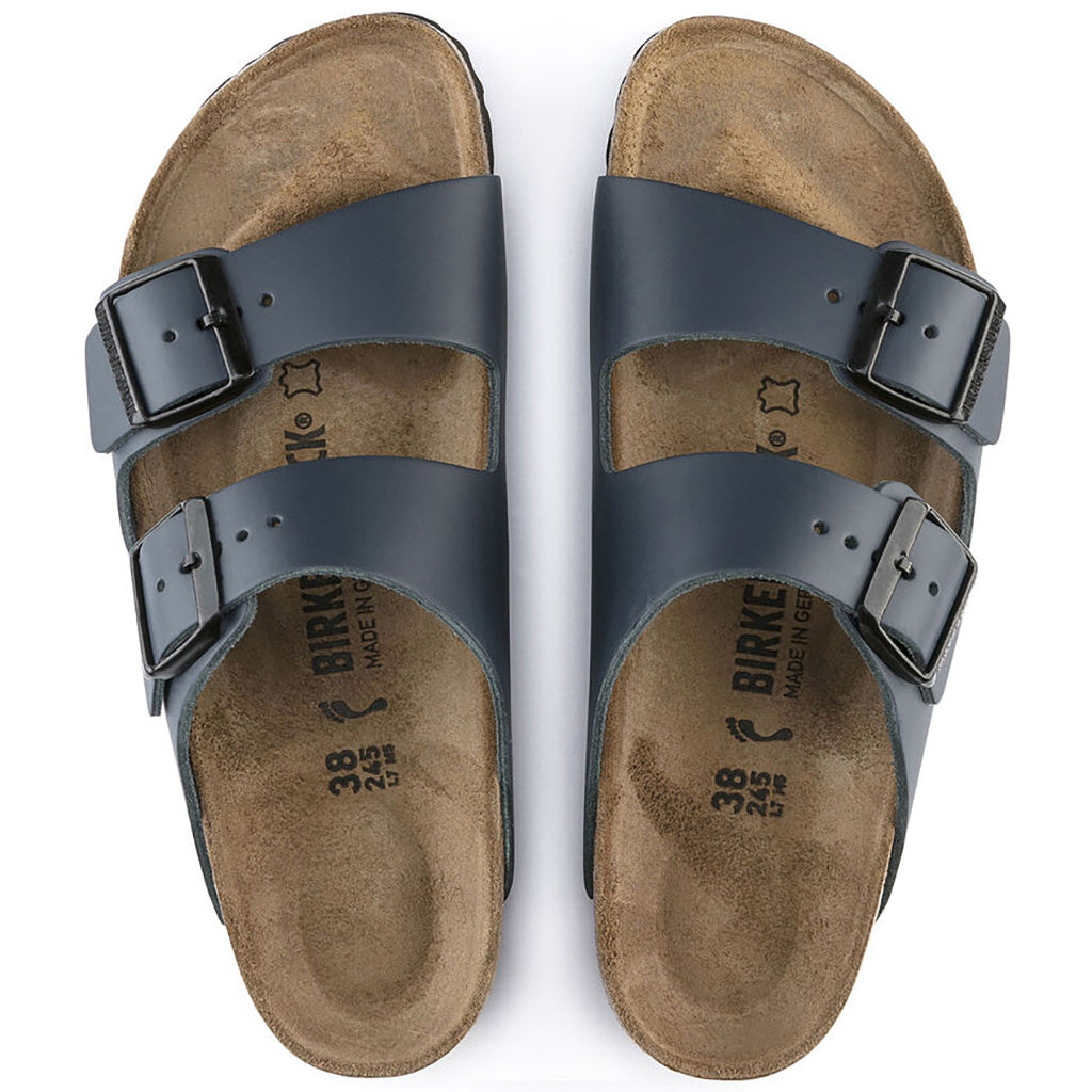 Birkenstock Arizona Leather Smooth (Narrow) - Blue - 051153 | Footgear