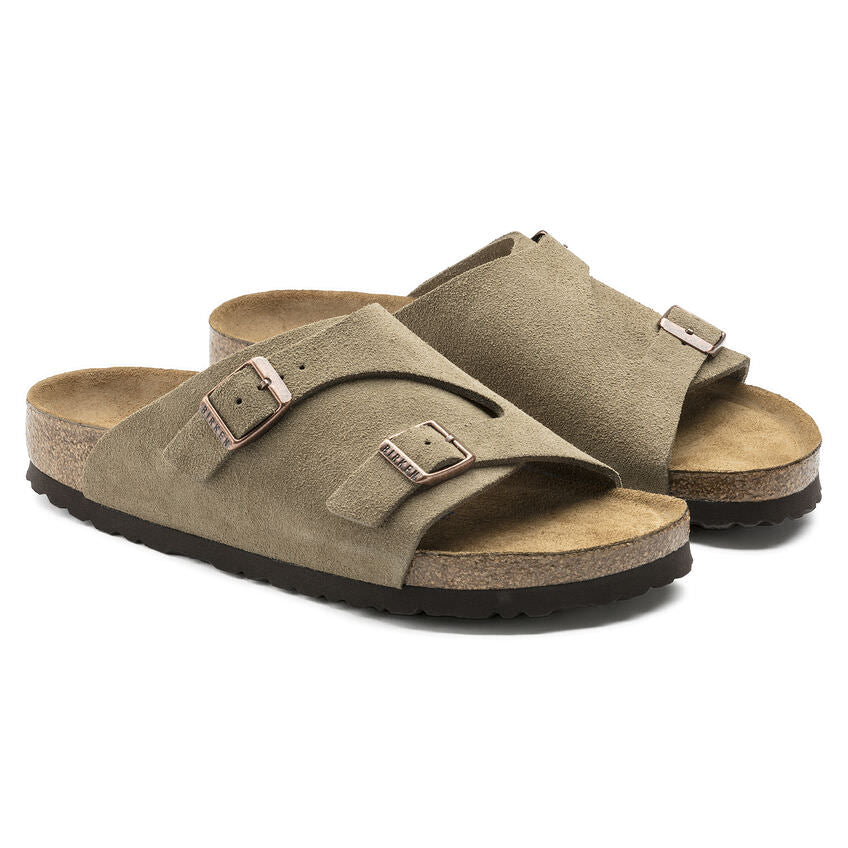 Birkenstock Birkenstock Zurich Suede Soft Footbed (Narrow) - Taupe