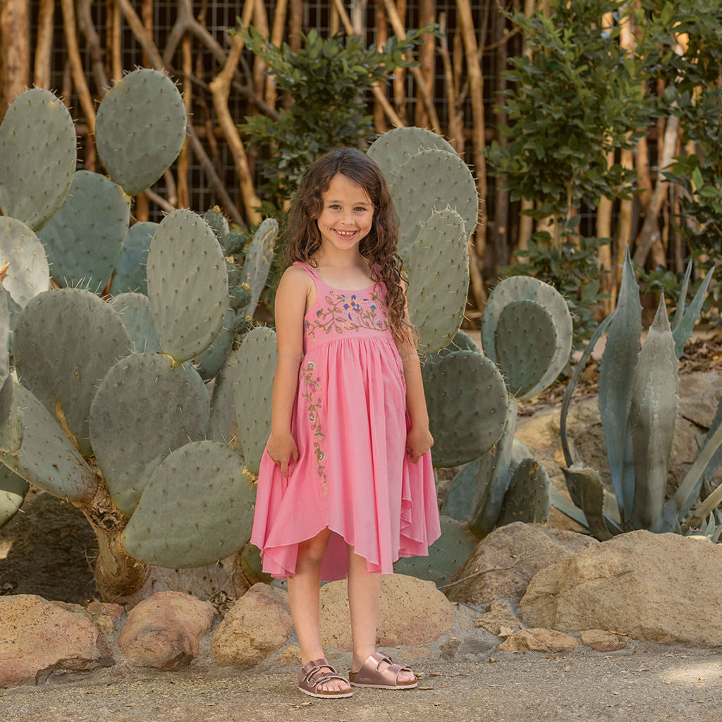 Birkenstock Arizona Birko Flor Kids Narrow - Metallic Copper | Footgear 