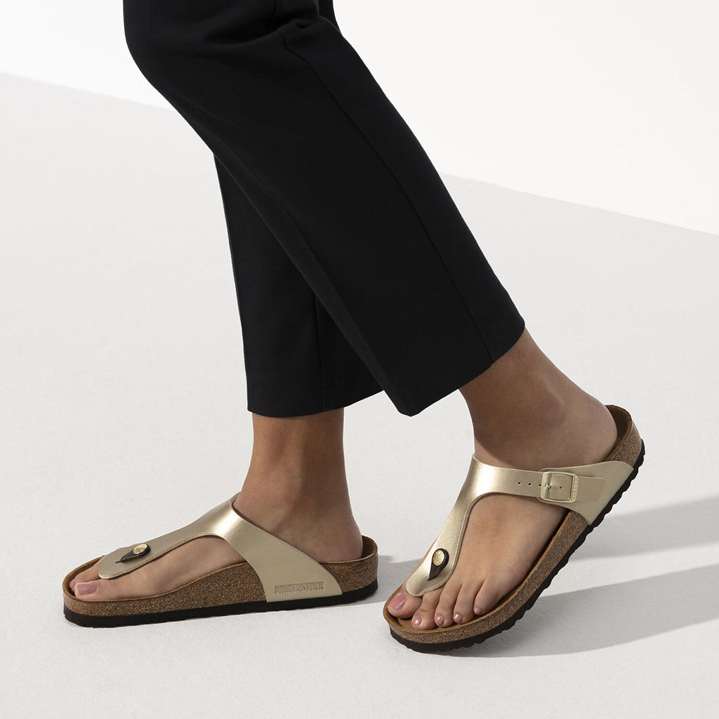 Birkenstock Gizeh Birko Flor - Gold | Footgear 