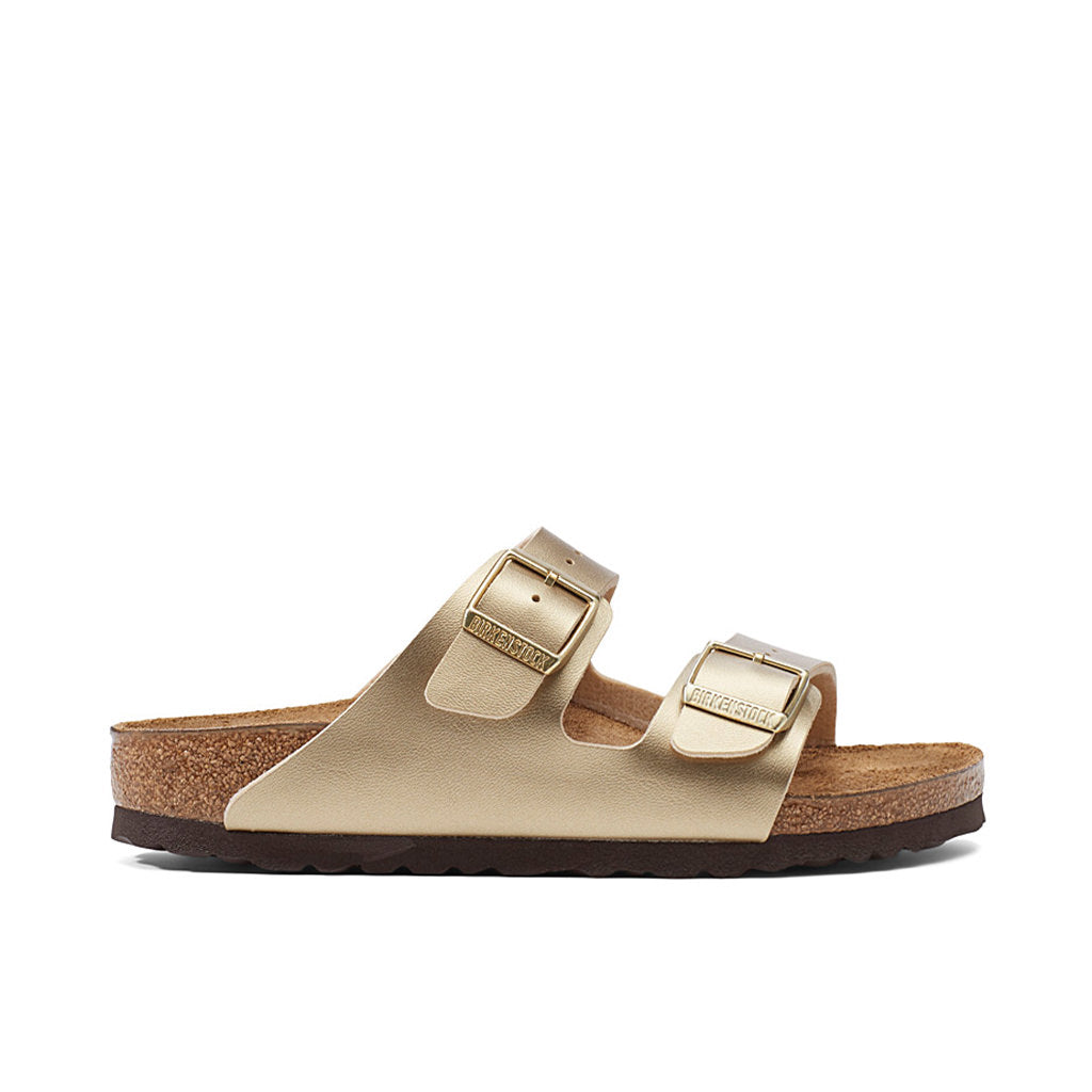 Birkenstock Arizona Birko Flor Narrow - Gold | Footgear 