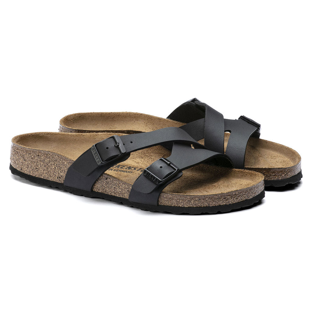 Birkenstock Yao Birko Flor - Black | Footgear