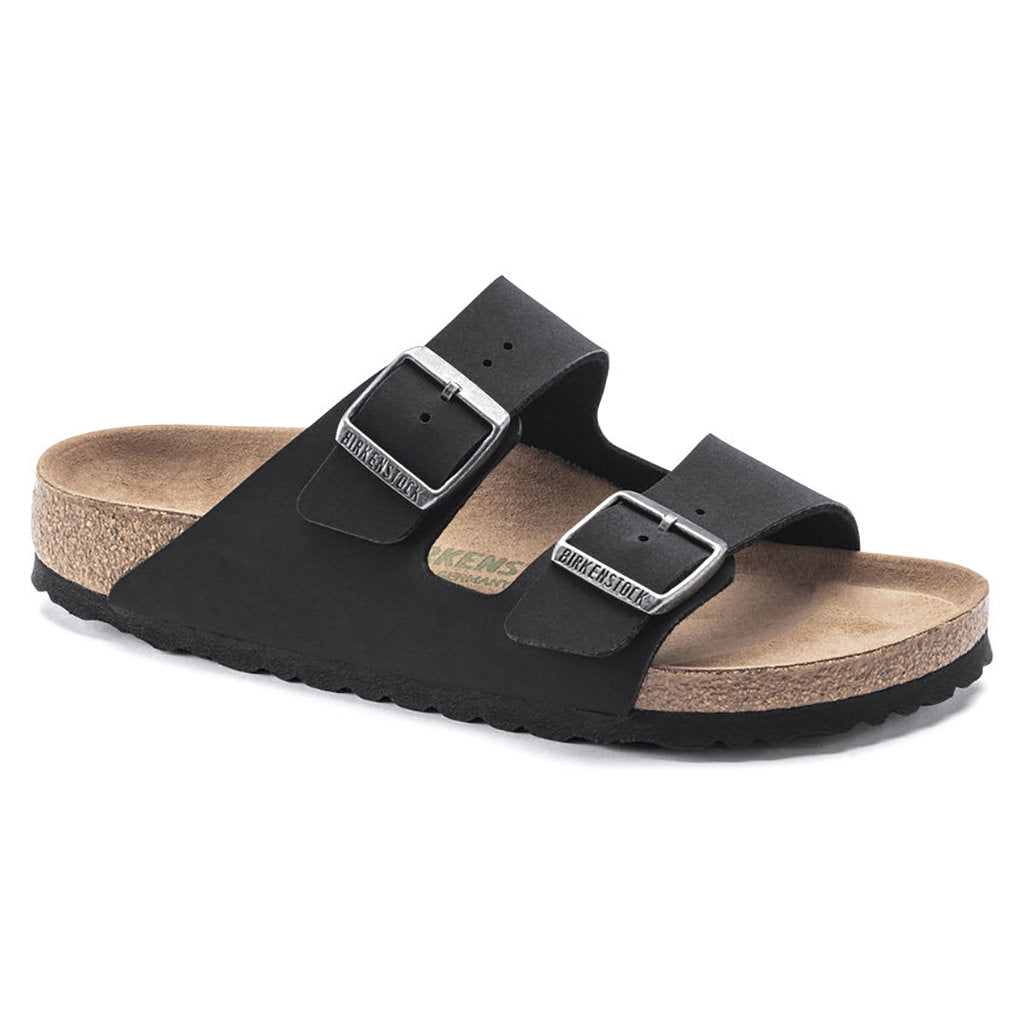 Birkenstock Arizona BirkiBuc Vegan - Black | Footgear 