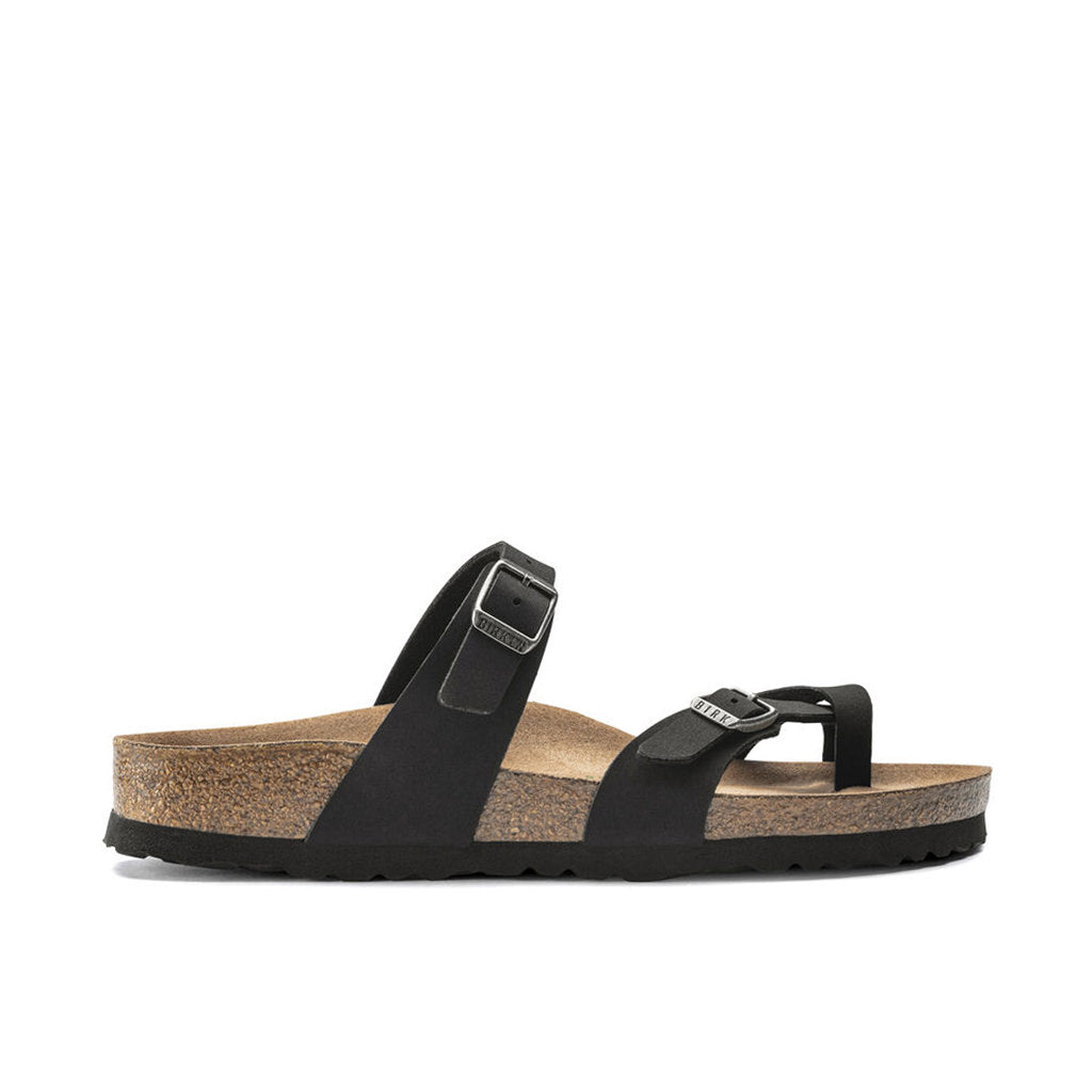 Birkenstock Mayari Vegan BirkiBuc - Black | Footgear