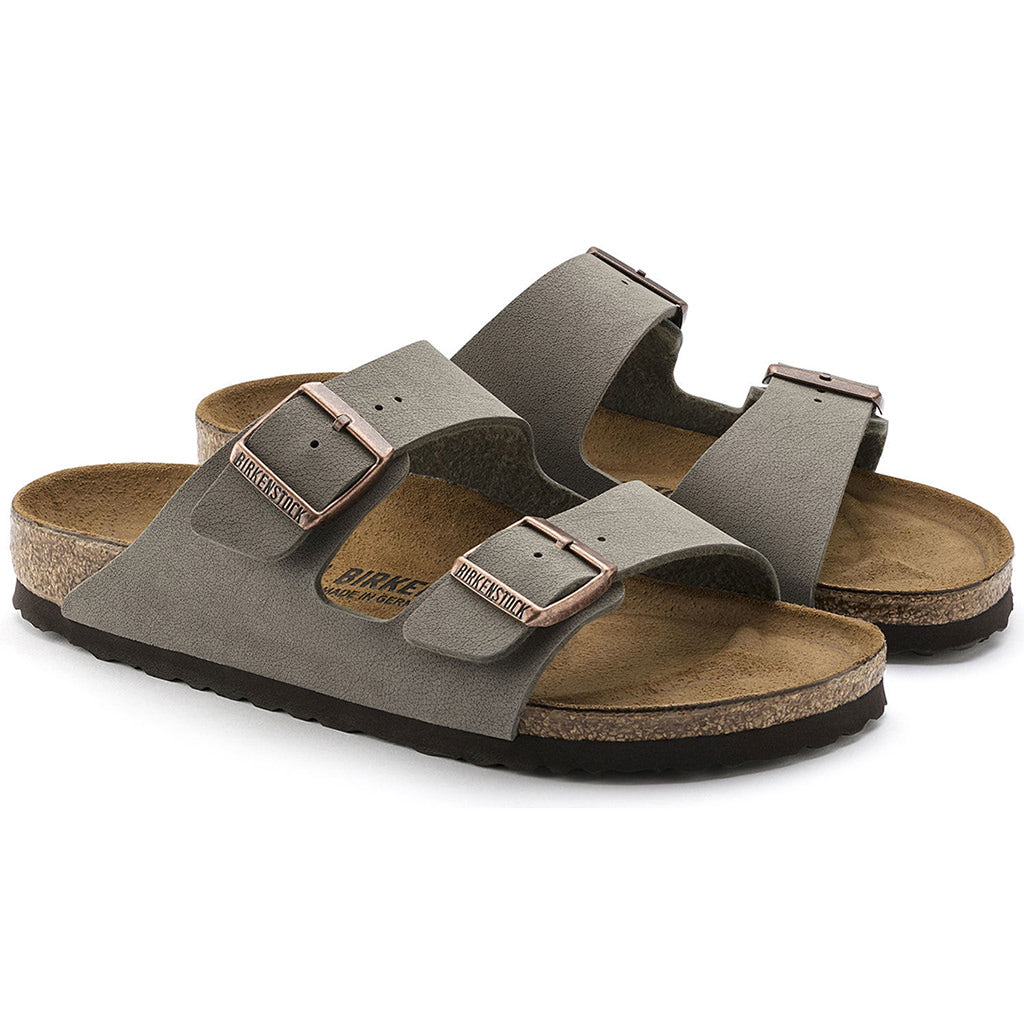 Birkenstock Arizona BirkiBuc - Stone | Footgear
