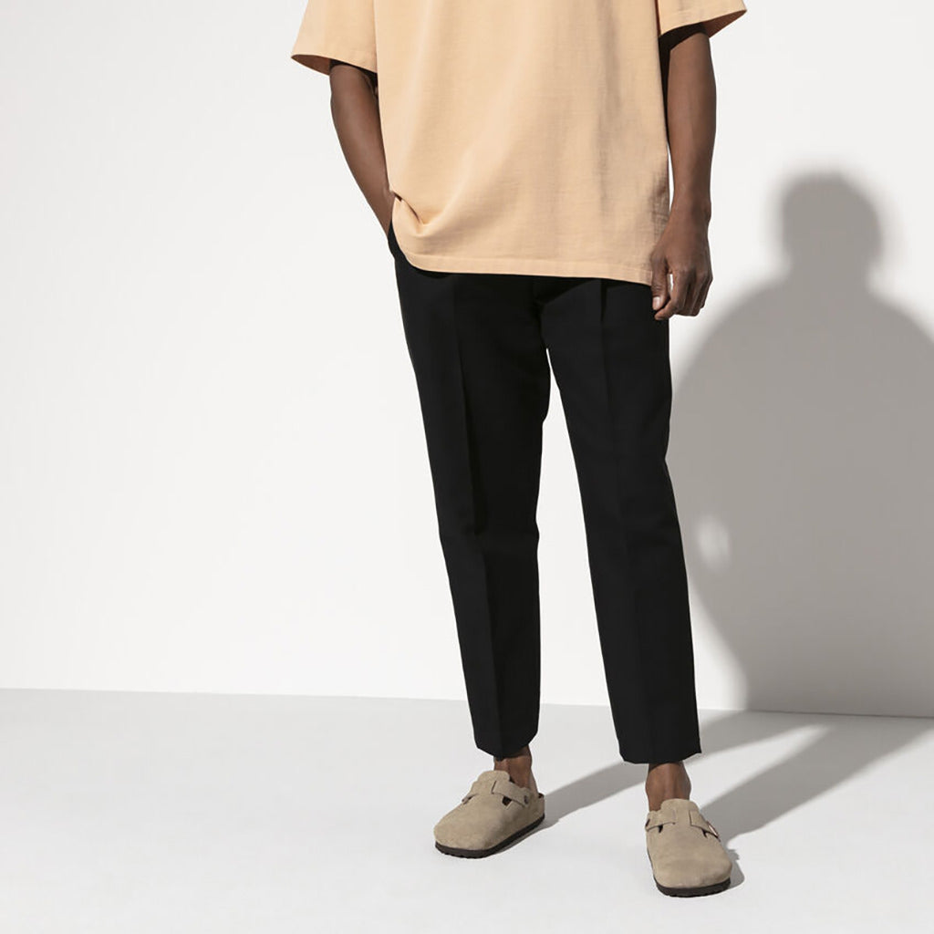 Birkenstock Boston Suede Soft Footbed Taupe - Main Image