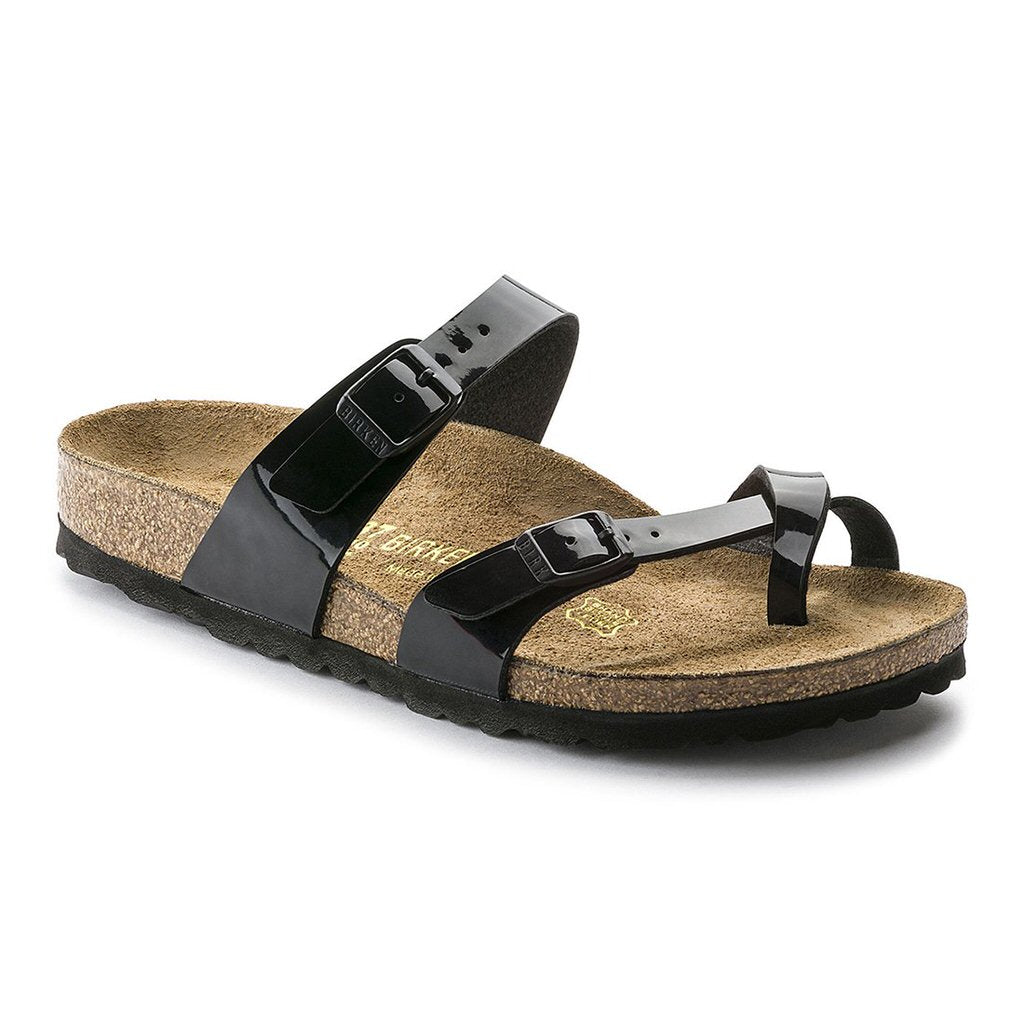 Birkenstock Mayari Birko Flor Patent - Black | Footgear