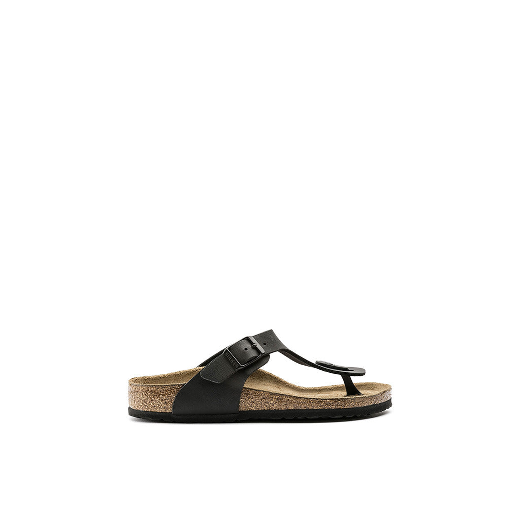 Birkenstock Gizeh Birko Flor Kids Narrow - Black | Footgear 