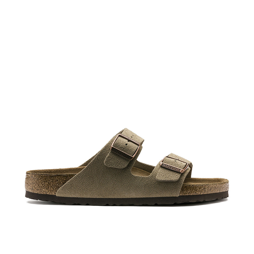 Birkenstock Arizona Suede Soft Footbed Taupe