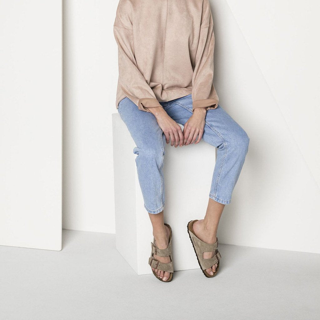 Birkenstock arizona in taupe Clearance