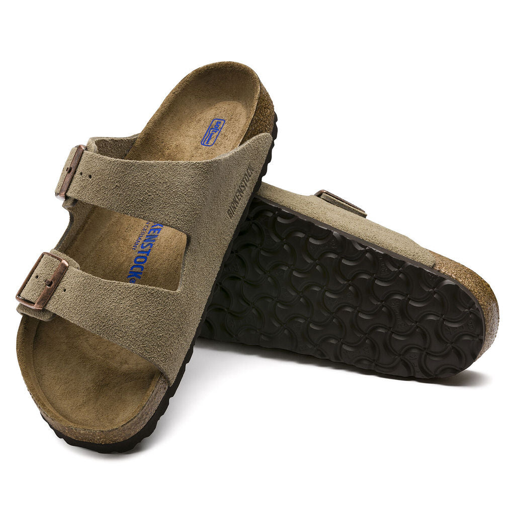 Womens Birkenstock Arizona Soft Footbed Sandal - Taupe | Journeys