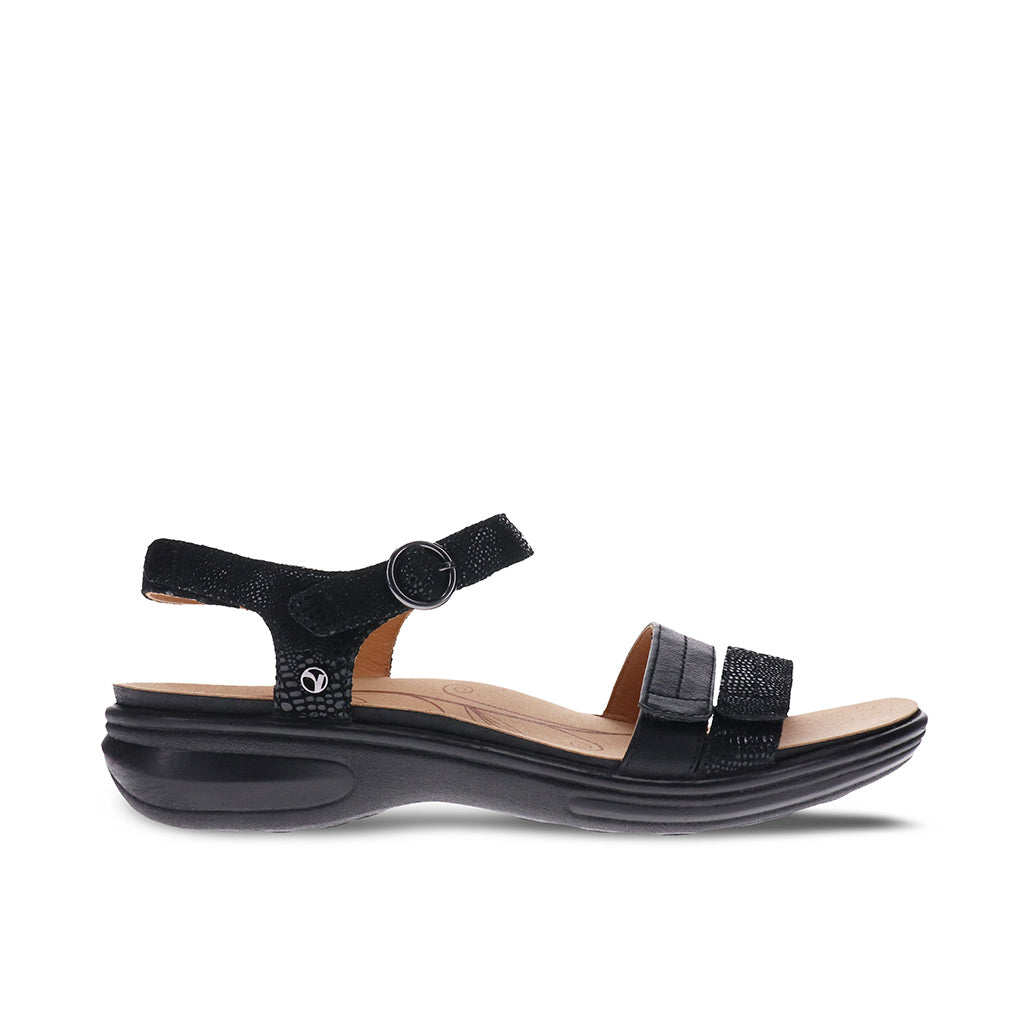 Revere Barbados - Black French/Lizard | Footgear 