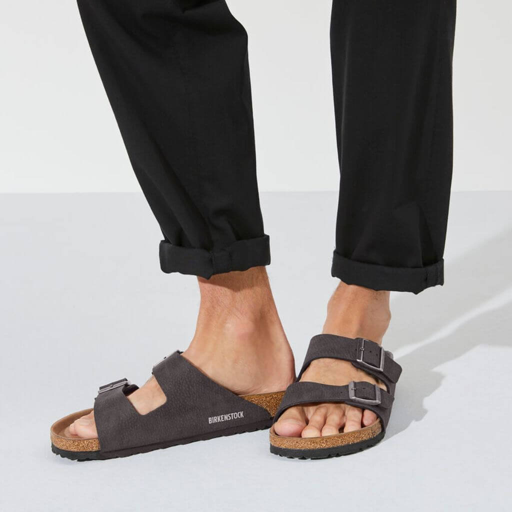 Birkenstock Arizona Vegan BirkiBuc - Black | Footgear 