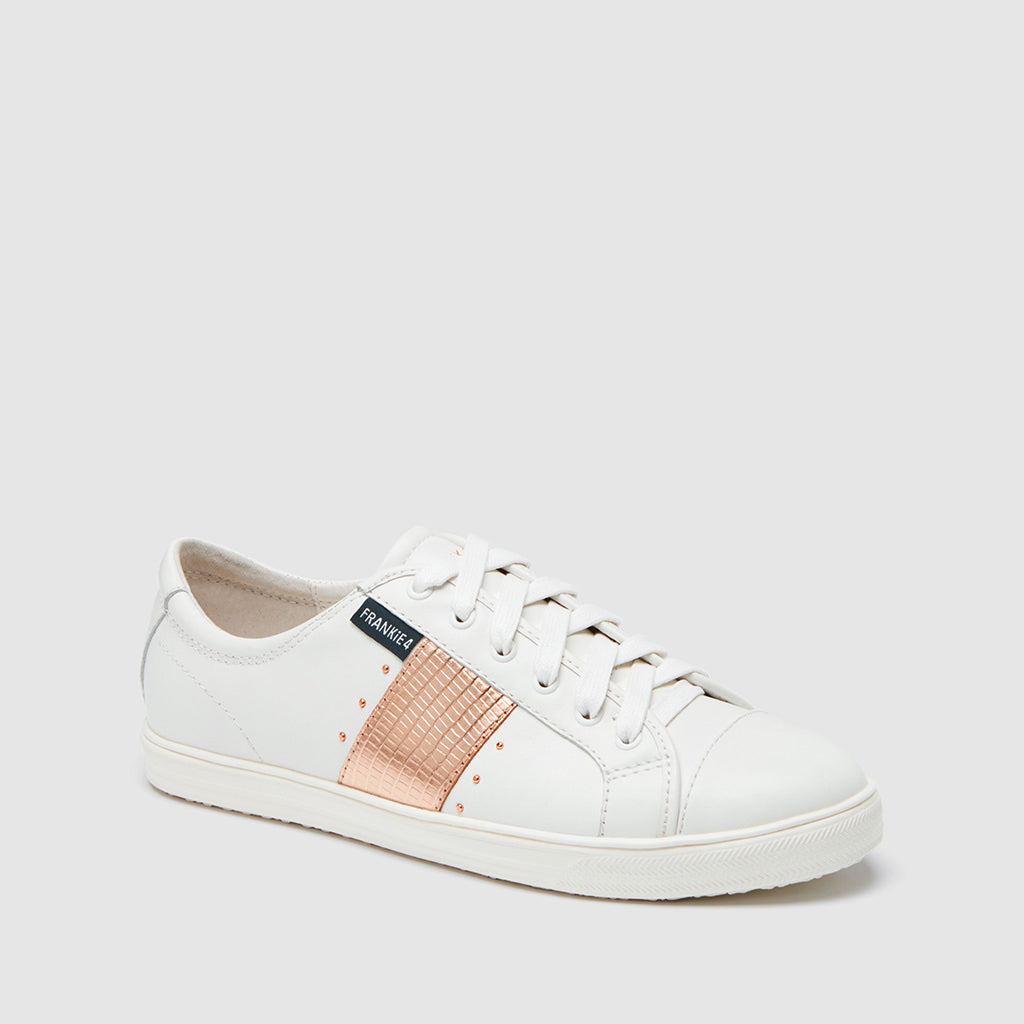 White and sale rose gold shoes