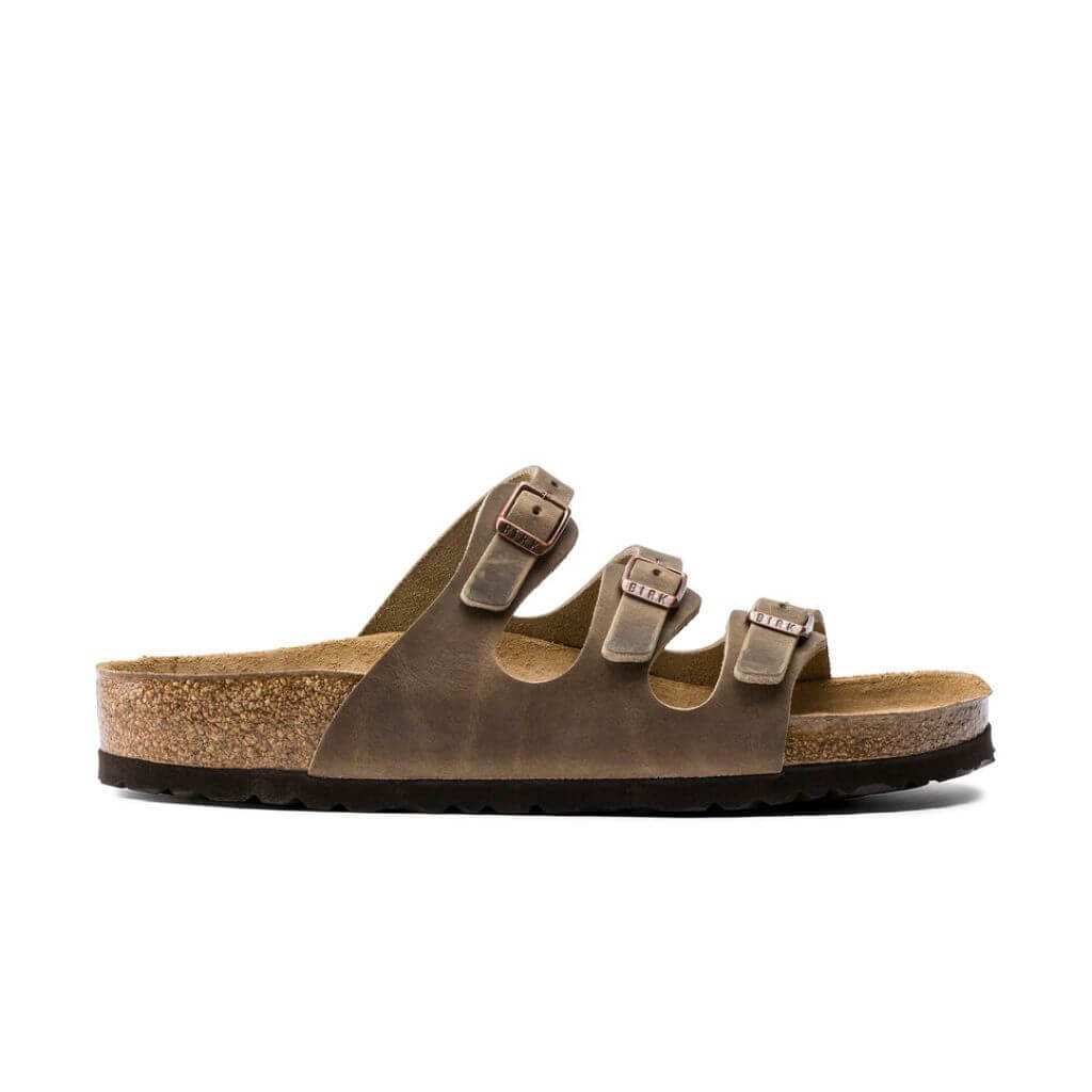 Birkenstock Florida Oiled Leather Soft Footbed - Tabacco Brown | Footgear