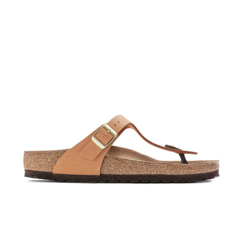 Birkenstock Gizeh Vegan BirkiBuc Earthy - Pecan | Footgear 