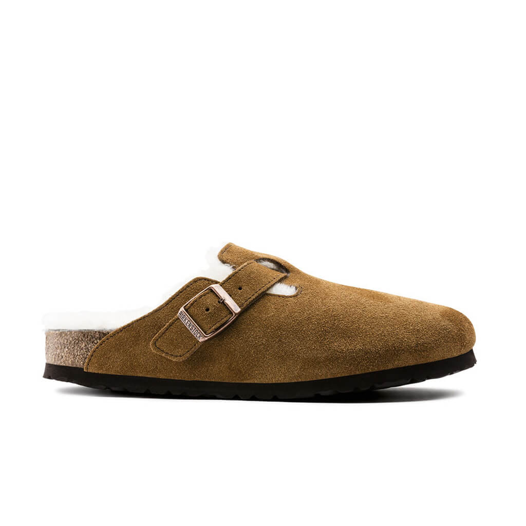 Birkenstock Boston Leather Shearling - Mink | Footgear